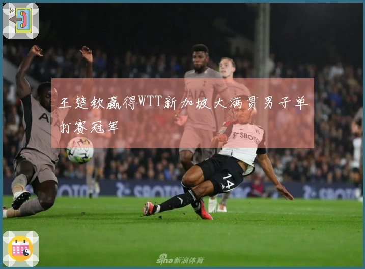 王楚钦赢得WTT新加坡大满贯男子单打赛冠军